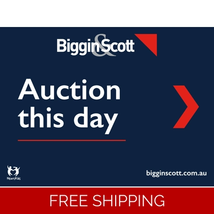 Biggin & Scott Auction This Day 60x45cm Sticker Set